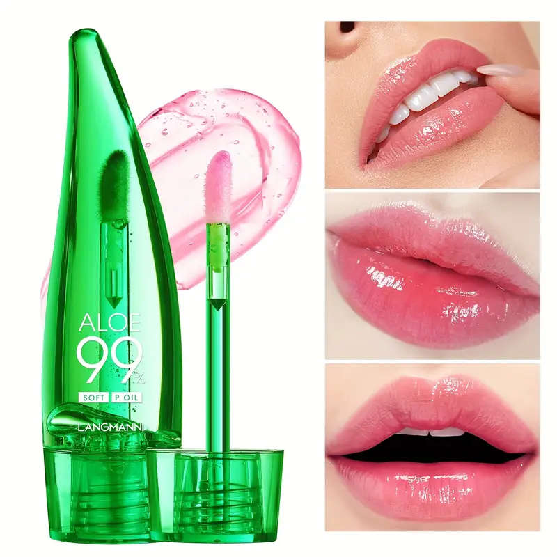 Aloe Hydrating Lip Oil - Transparent - Moisturizing Gloss