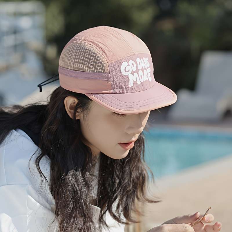 1pc Spring and Summer New Quick-Drying Baseball Cap for Men and Women Fashionable and Simple Lette