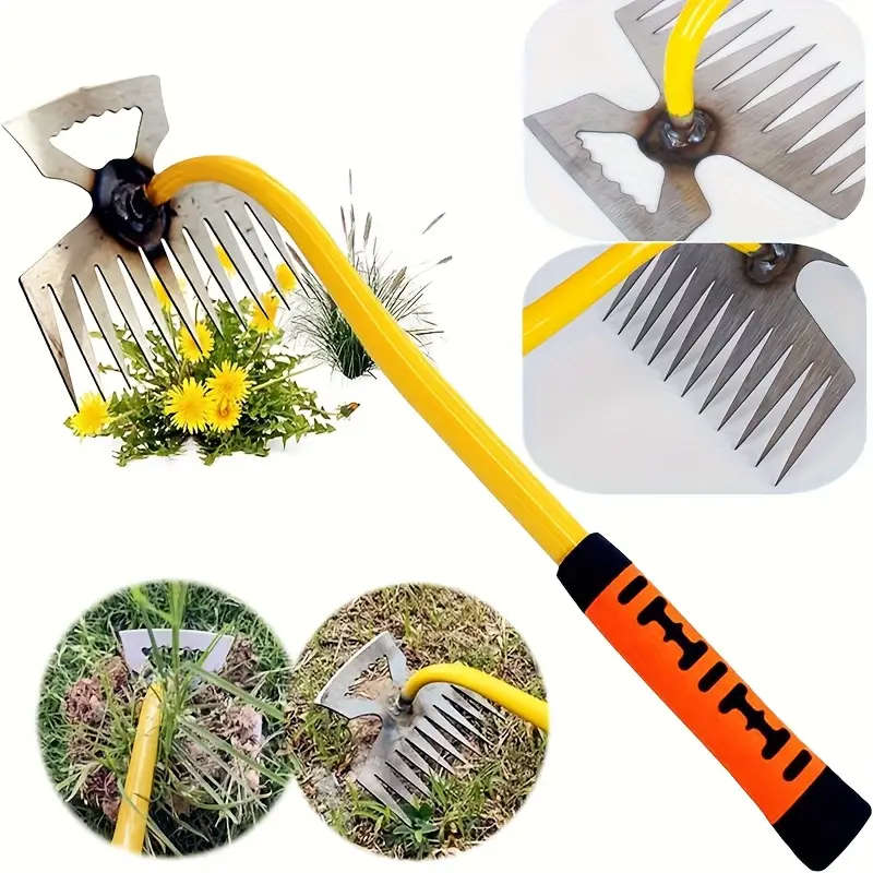 Heavy Duty Multi-Purpose Weeding Rake Tool