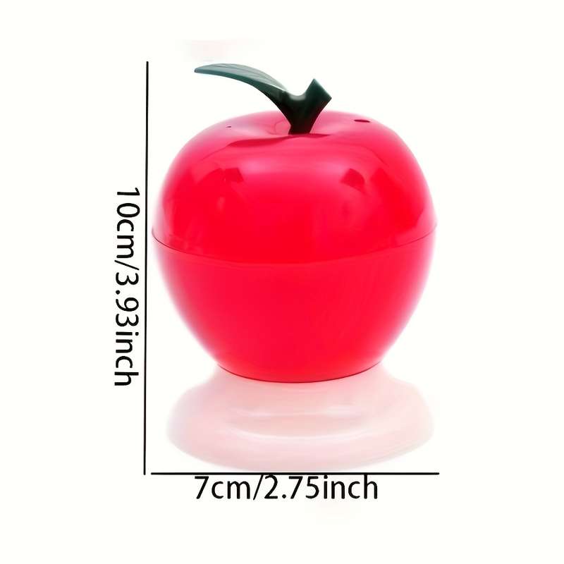 1pc Charming Red Apple-Shaped Toothpick Holder with Automatic Dispenser Realistic Design Perfect