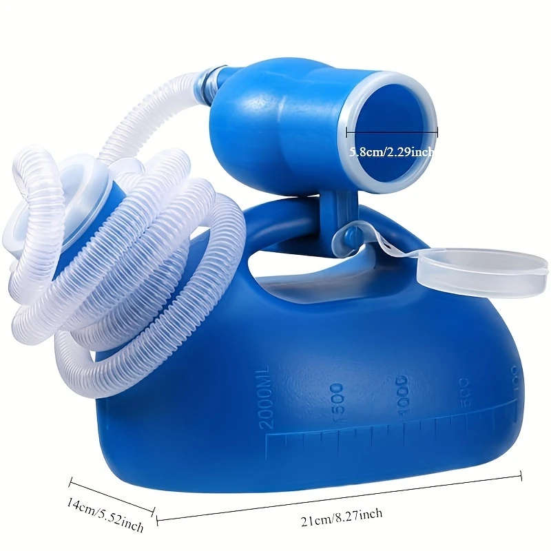 1pc Emergency Urinal In-Car Men's Urinal Portable Small Urinal Men's Large Plastic Urinal 2000ml