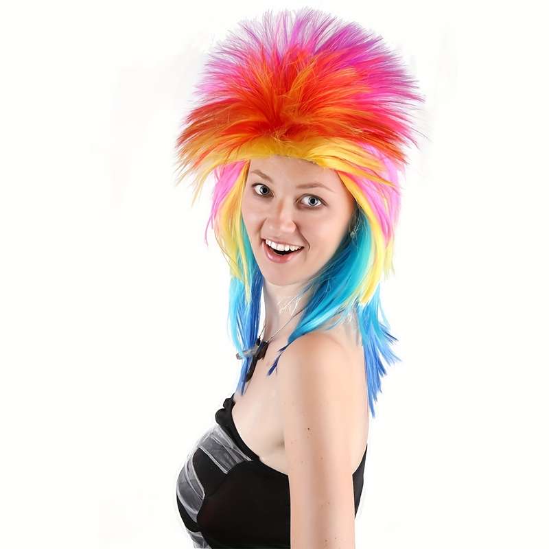 1Pc Colorful 45.72cm Fashion Design Wig