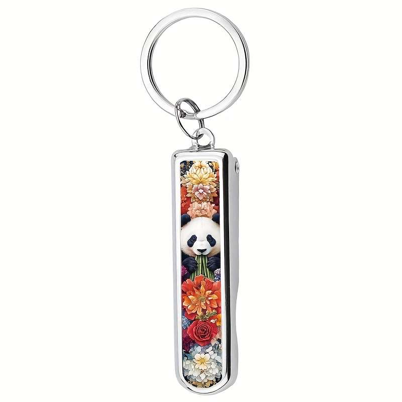 1pc Creative Panda Theme Multifunctional Folding Nail Clippers Suitable for Home Travel and D