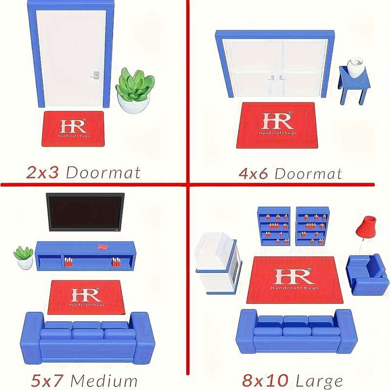 1Pc 19.6x31.4inch 50x80cm Floor Mat
