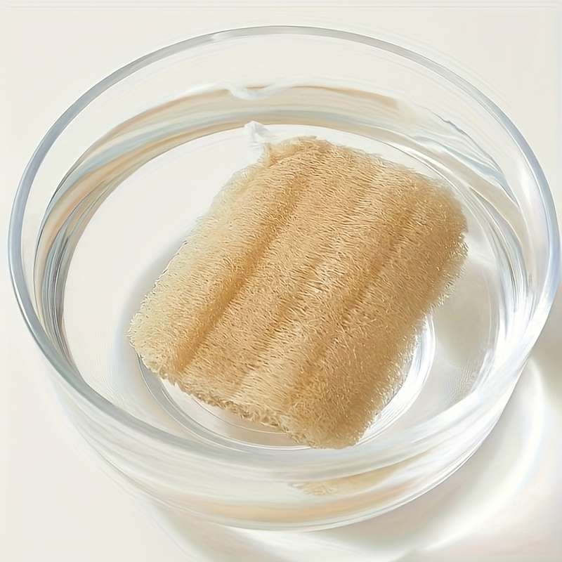5pcs Natural Hemp Loofah Scrubbing Pads Non-Scratch Oil-Resistant Lightweight Durable Rec