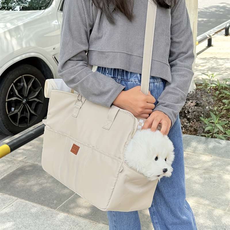 1pc Beige Pet Bag