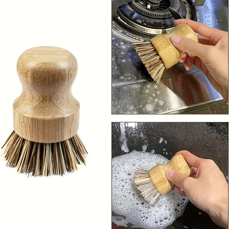 1pc Multifunctional Kitchen Cleaning Brush Pot Cleaning Brush Dishwashing Brush Durable Kitchen