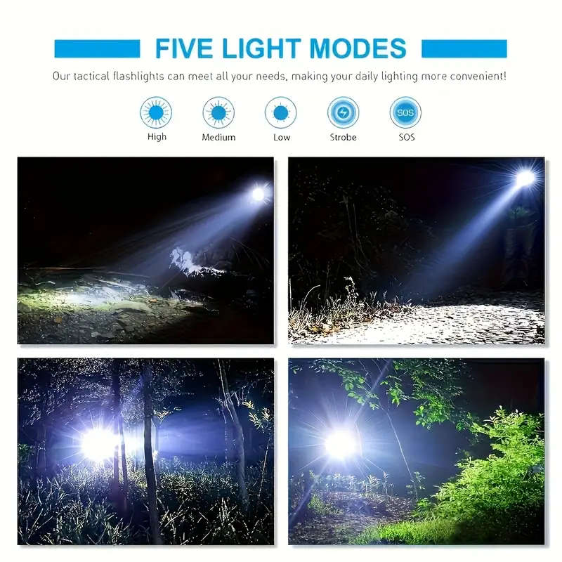 3pcs LED Aluminum Handheld Flashlights