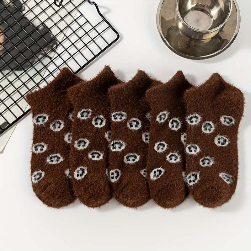 Sock 5 Pairs Gray  One Size