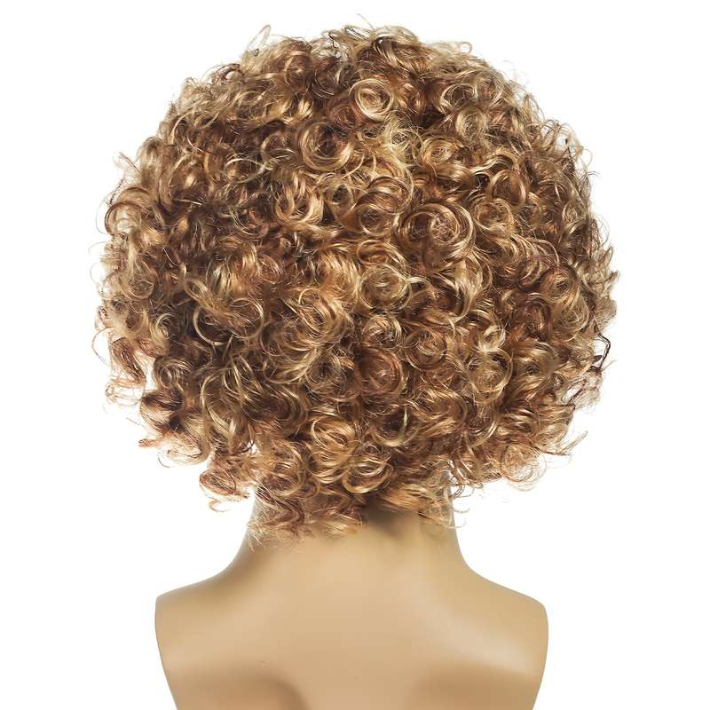1Pc Golden Yellow 30.48cm Fashion Design Wig