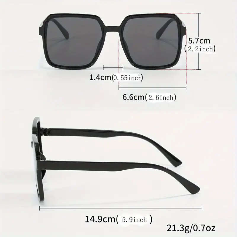 5-Pack Rectangle Sunglasses with Anti-Reflective Lenses