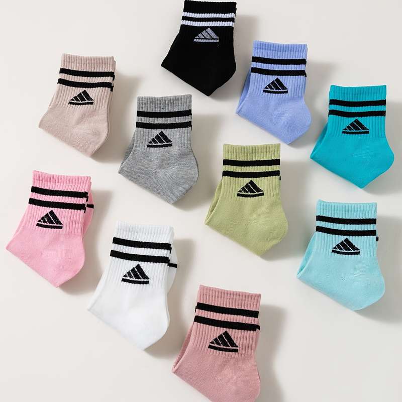 Sock 10 Pairs Colorful  One Size