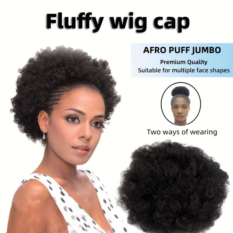 1Pc Black 10.16cm Fashion Design Wig