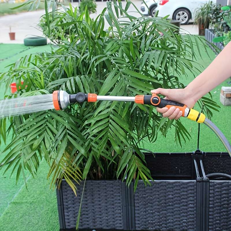 1Pc Adjustable Garden Watering Nozzle With Telescopic Pole