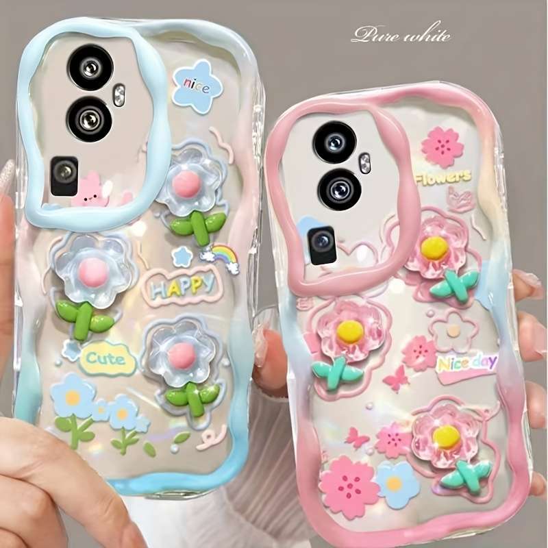 1pc Transparent Blue For Samsung Galaxy S24 FE Phone Cases
