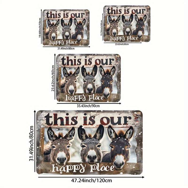 1Pc Brown 19.69x31.49inch 50x80cm Floor Mat