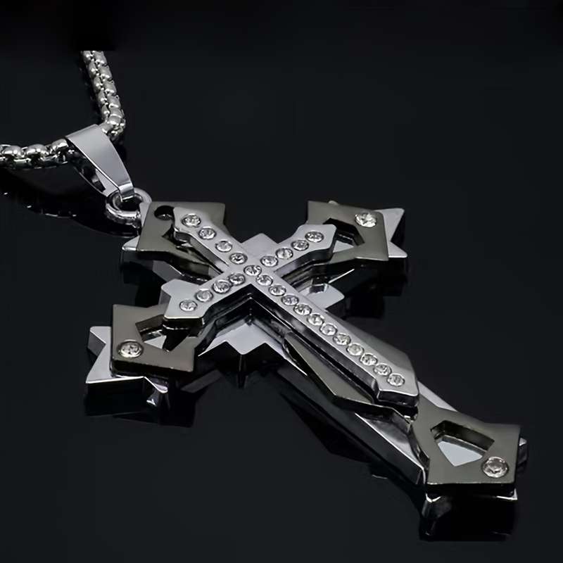 1 Piece Black Jesus Theme Pendant