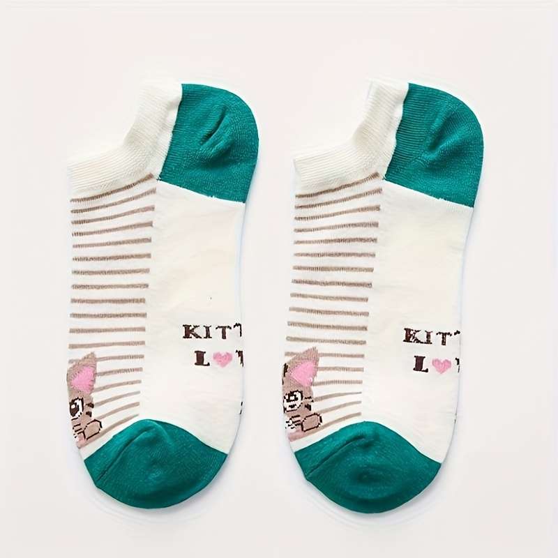 5 Pairs Mixed Colors One Size High Elastic Socks