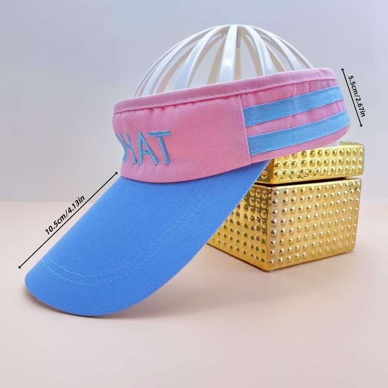 1pc Women'S Open-Top Sun Visor Hat Breathable UV Protection Sports Cap for Summer Outdoor Activi