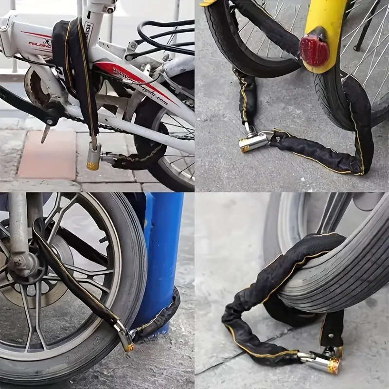 1pc Heavy-Duty Polished Steel Security Chain