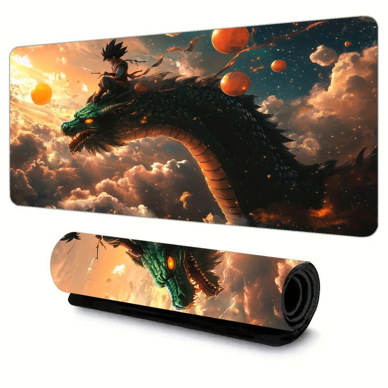 1pc 30x80cm Anime Dragon Boy Adventure Design Extended Keyboard Mouse Pad