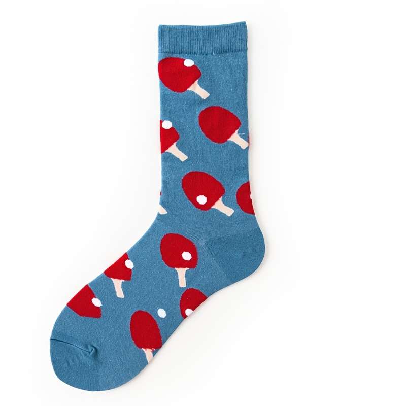 1 Pair Basketball Pattern One Size Socks
