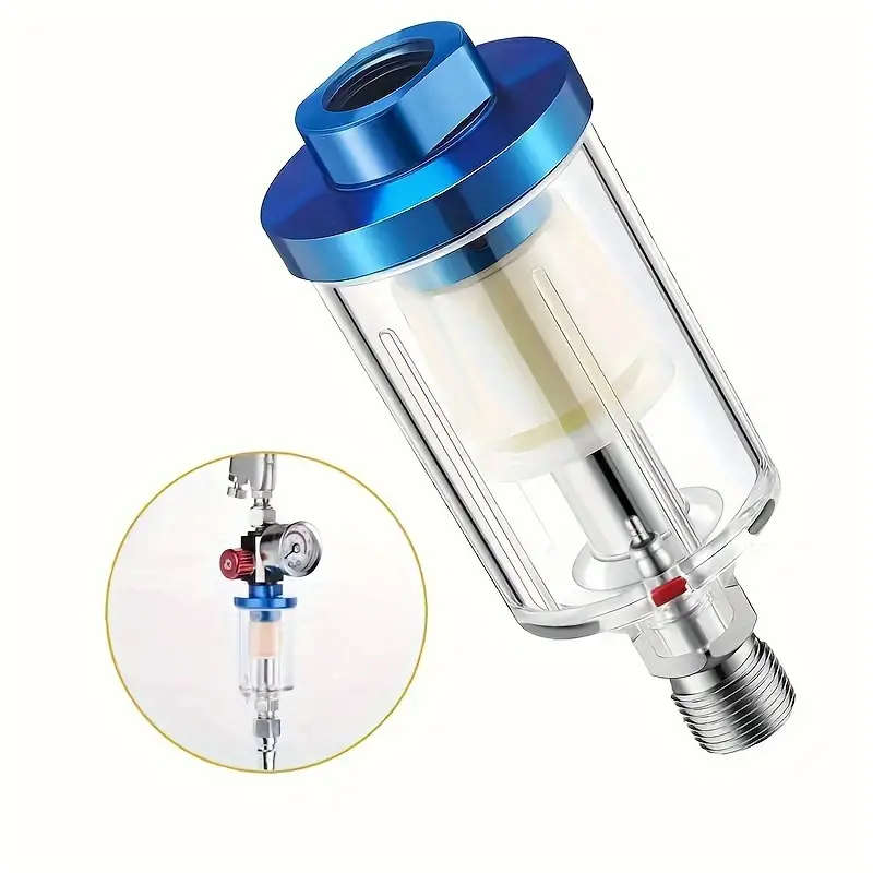 1pc Stainless Steel Spray Gun Air Filter Pneumatic Oil Water Separator for Painting Auto Parts
