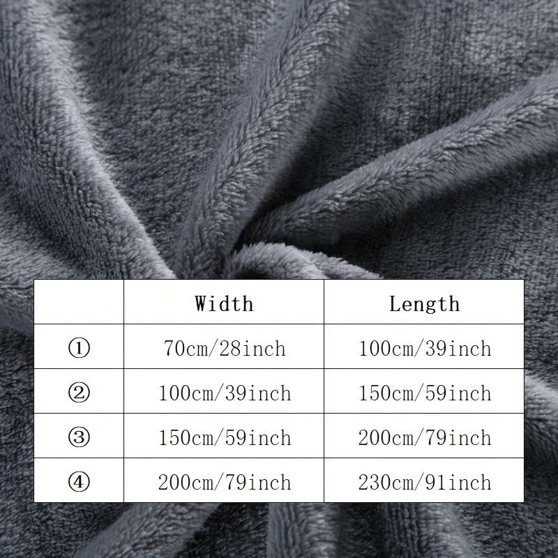 1ps Blanket Color Light Grey size 150x200cm