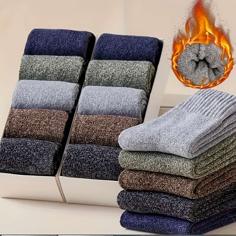 5 Pairs Gray One Size High Elastic Socks