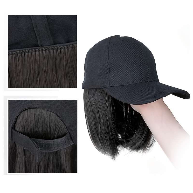 1Pc Black 30.48cm Fashion Design Wig