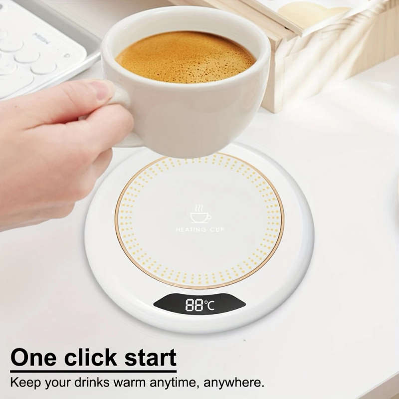 1Pc 3 Temperature Adjustable Smart Heating Pad For Coffee Tea Usb Powered