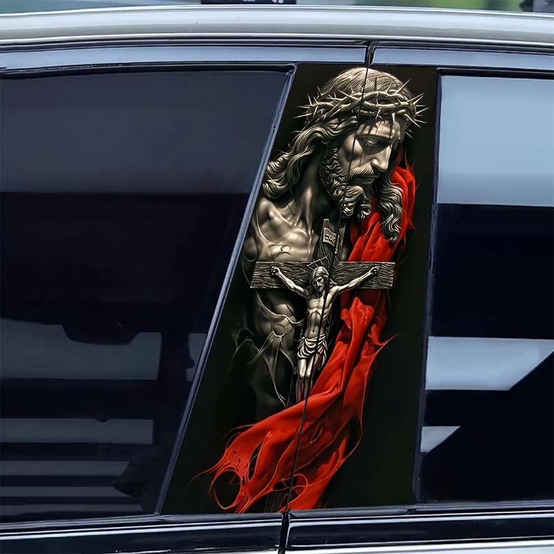 2pcs  Jesus Christian Themed Stickers