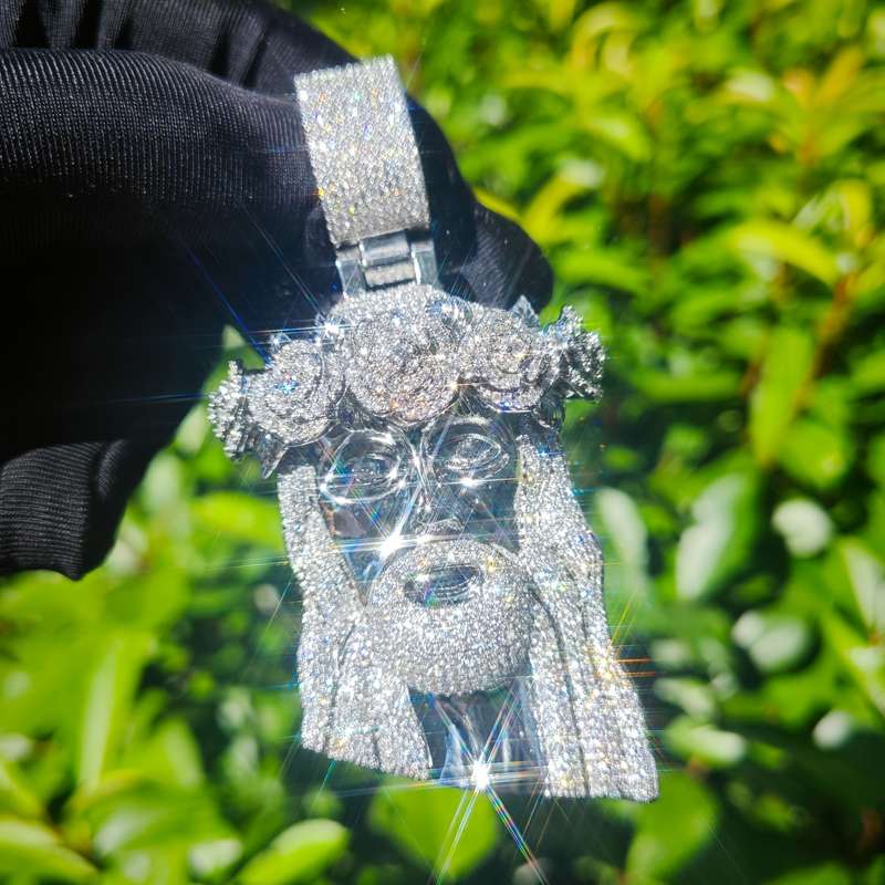1 Piece Golden Add 60.96cm Rope Chain Jesus Theme Pendant