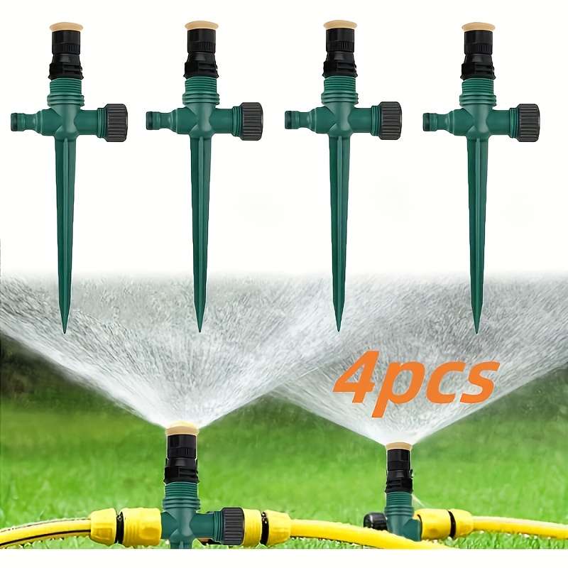 4Pcs Set Green Automatic Garden Sprinklers