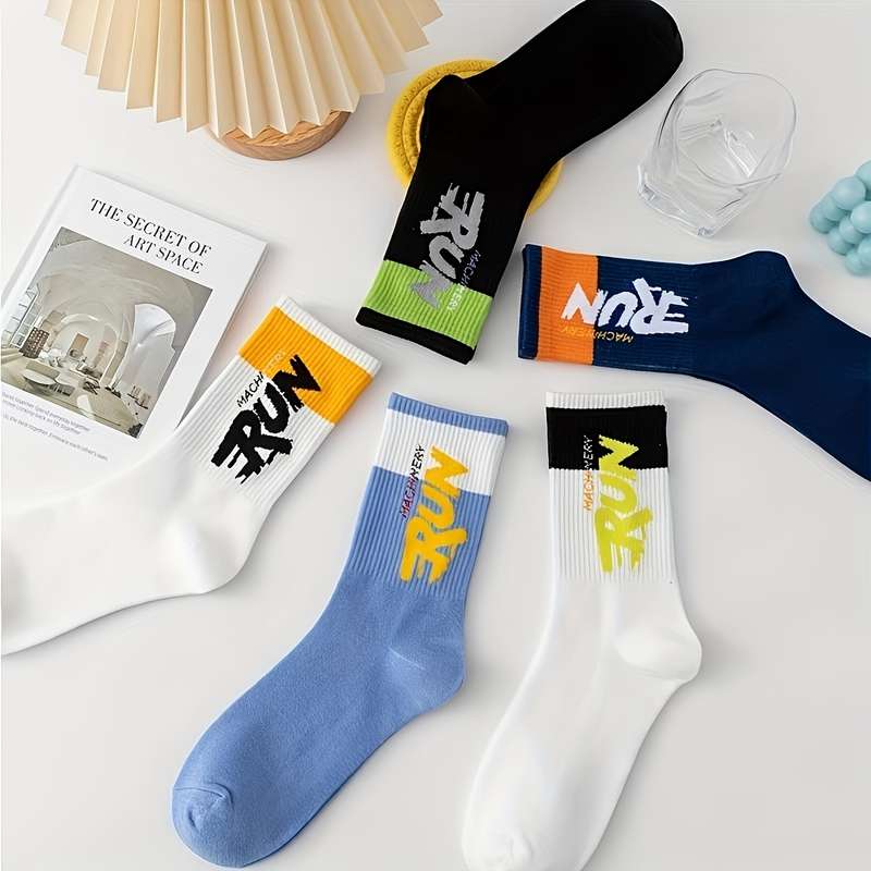 5 Pairs Mix And Match Asian One Size High Elastic Socks