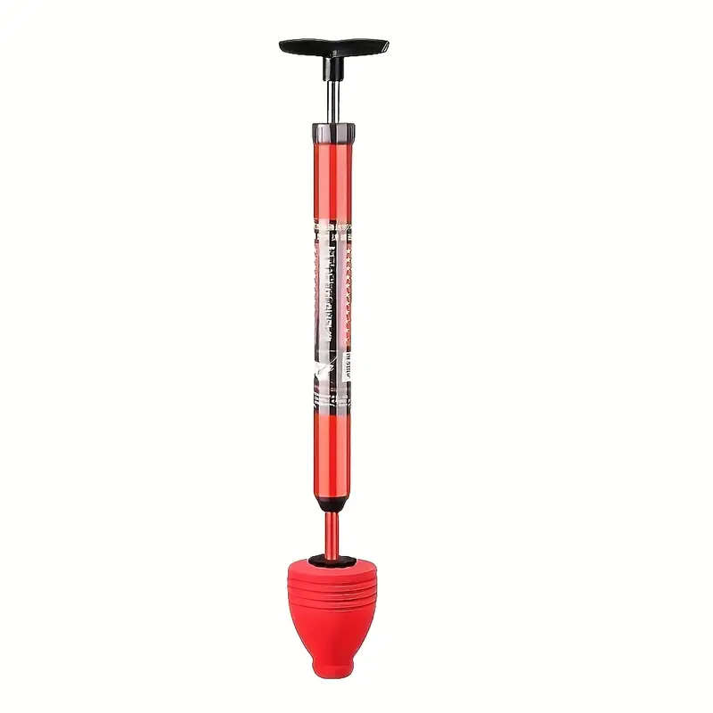 1pc Heavy-Duty Pneumatic Toilet Plunger High-Pressure Drain Cleaner with User-Friendly Pump Design R