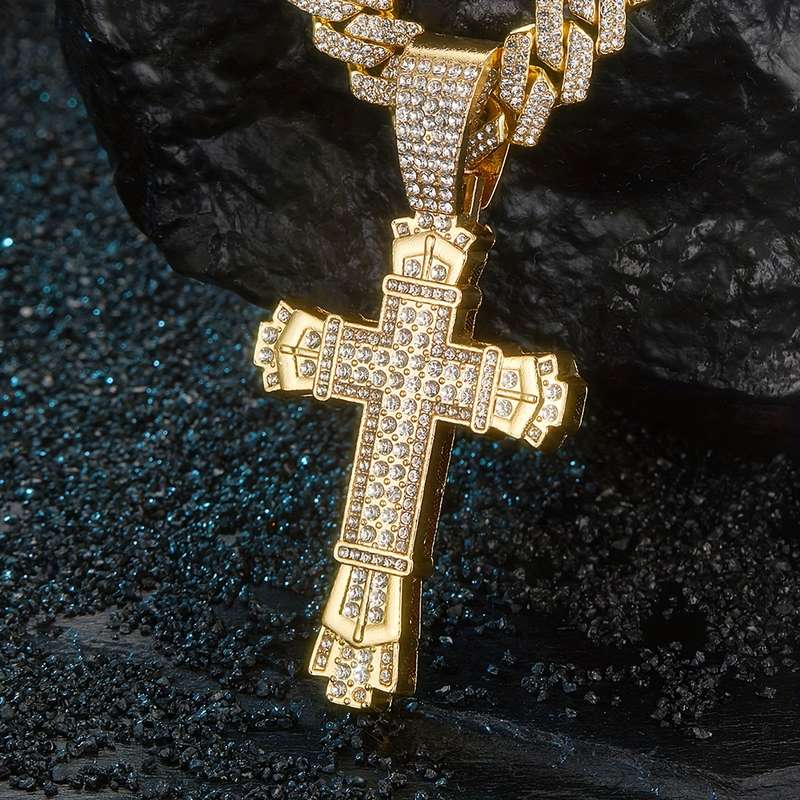 1 Piece Golden Jesus Theme Pendant
