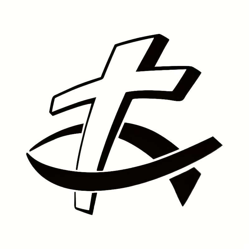 1pc Black Jesus Christian Themed Stickers