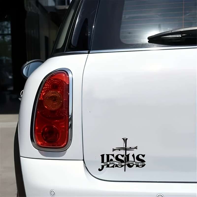 1pc   13.97cmx11.0cm Jesus Christian Themed Stickers