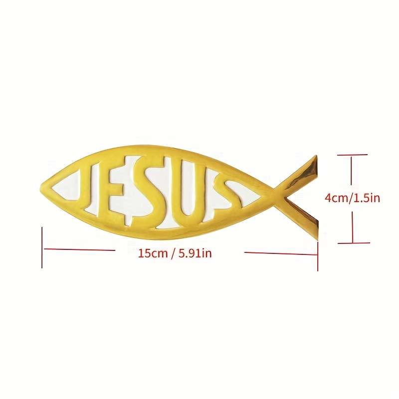 1pc Red Jesus Christian Themed Stickers
