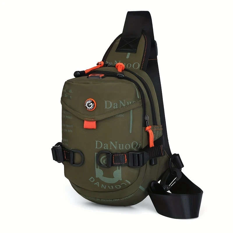1pc Men's Sports Chest Bag Versatile Sling Backpack for Outdoor Activities Cycling Travel Durable