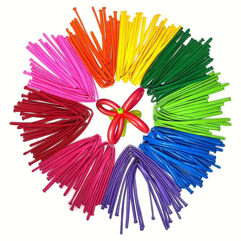 50 Bright And Colorful Latex Balloons
