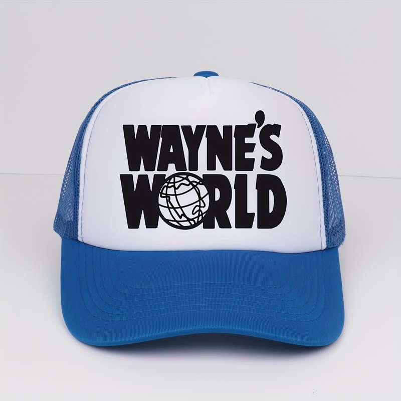 1pc Wayne'S World Hat Embroidered Wayne'S World Baseball Cap Dad Hat for Halloween Cosplay Costum
