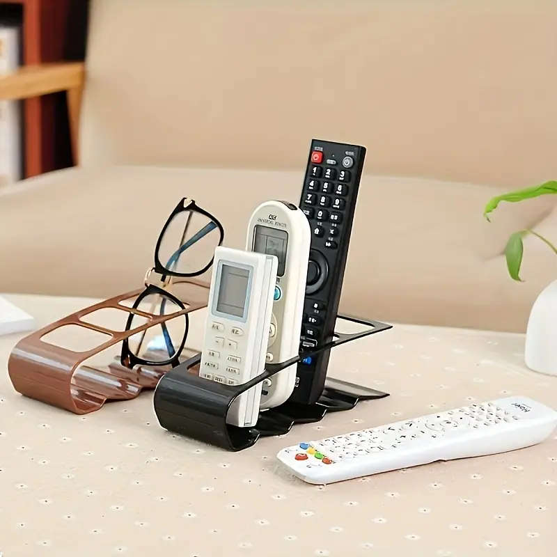 1pc Plastic Overhead Mount Remote Control Holder Multipurpose Accent Shelf Pipes Modern Home Organiz