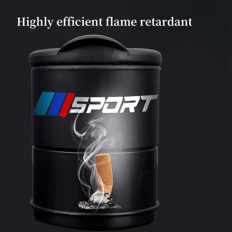 1pc One Portable Universal Car Ashtray Designed for BMW Models 1 3 5 7 And X5 Featuring High T
