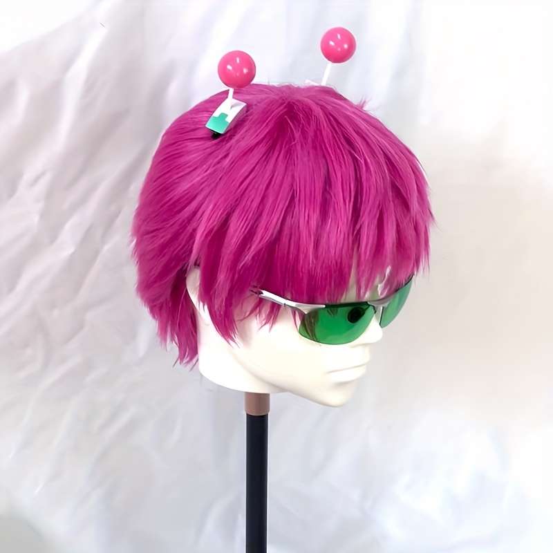 1Pc Rose Red Fashion Design Wig