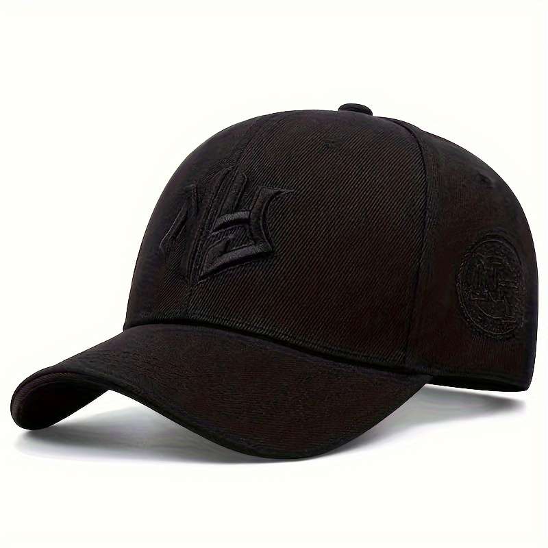 1pc Men'S Classic Embroidered Trucker Cap 100% Polyester Adjustable Dad Hat with Alphabet Pat