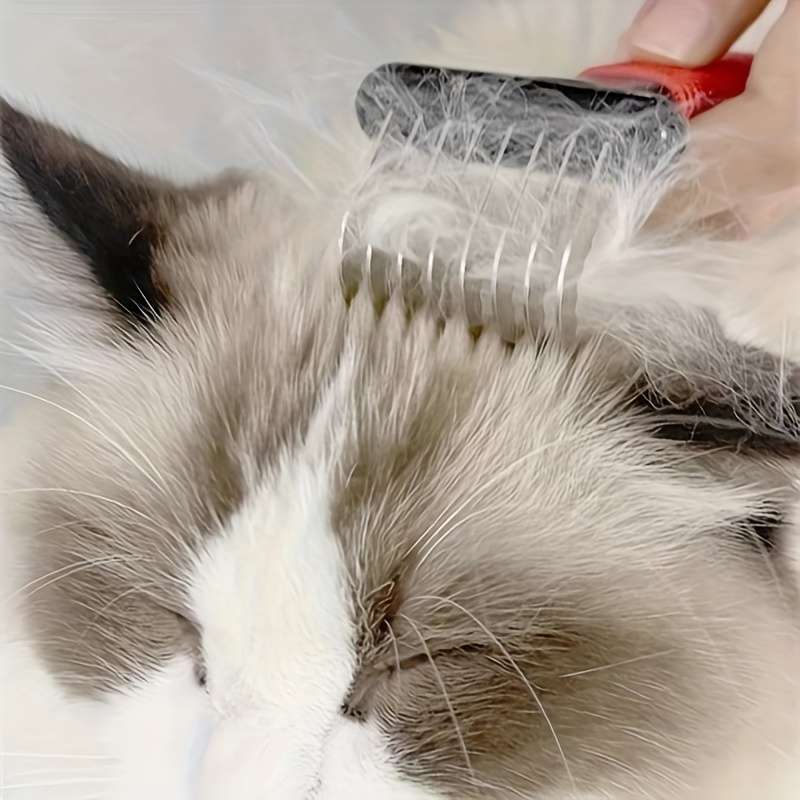 1pc BlackAndRed Pet Comb