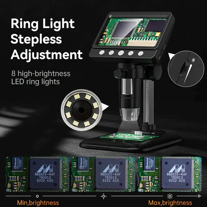 Inskam Professional Digital Microscope with 50-1000X Magnification