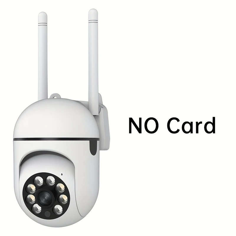 1pc 1080P HD Smart Home Security Camera with Full-Color Night Vision Two-Way Audio PTZ Motion Tracki